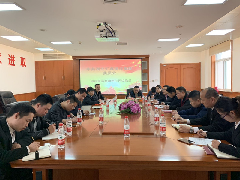 中共湖北汇鑫建设集团委员会  组织生活会暨民主评议党员(图3)