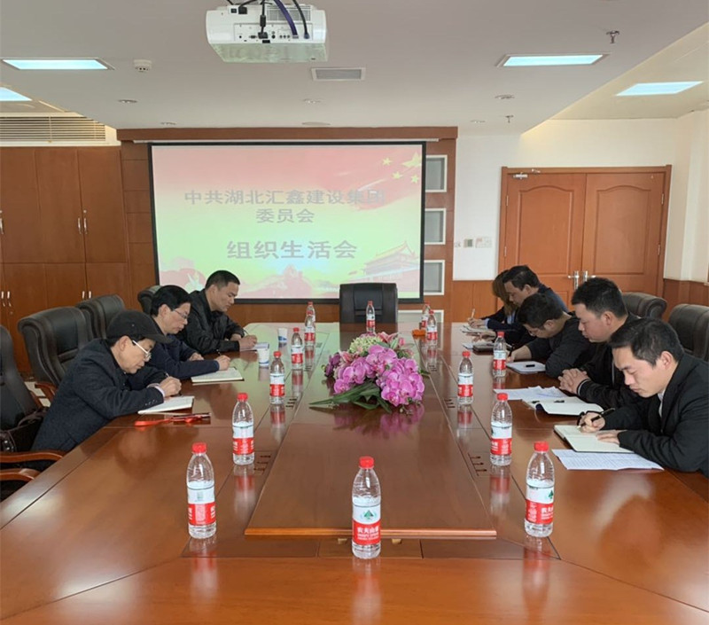 中共湖北汇鑫建设集团委员会  组织生活会暨民主评议党员(图1)