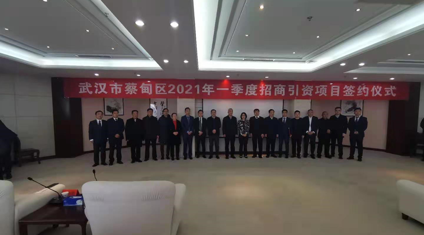 武汉市蔡甸区2021年一季度招商引资项目签约仪式(图3)